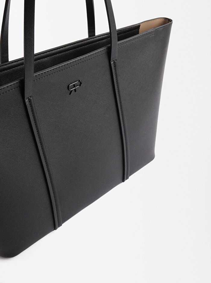 Dokulu Shopper Çanta