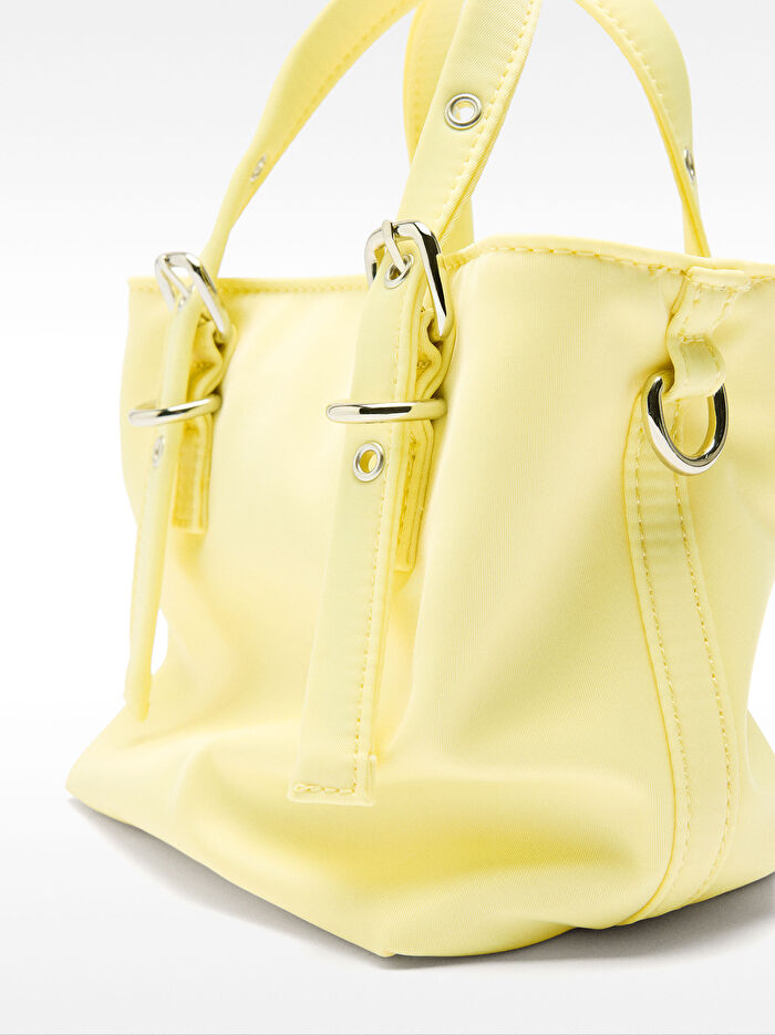 Teknik Kumaş Tote Çanta XS