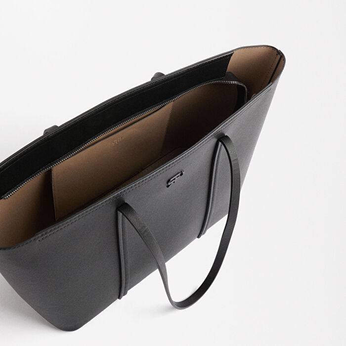 Dokulu Shopper Çanta