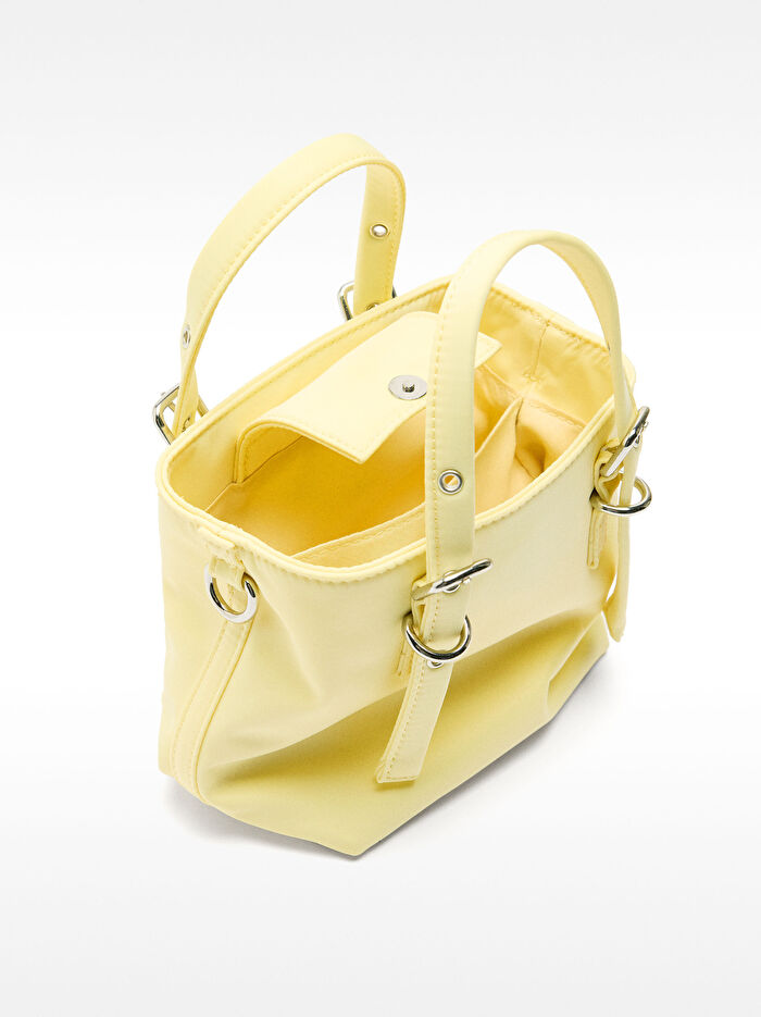 Teknik Kumaş Tote Çanta XS