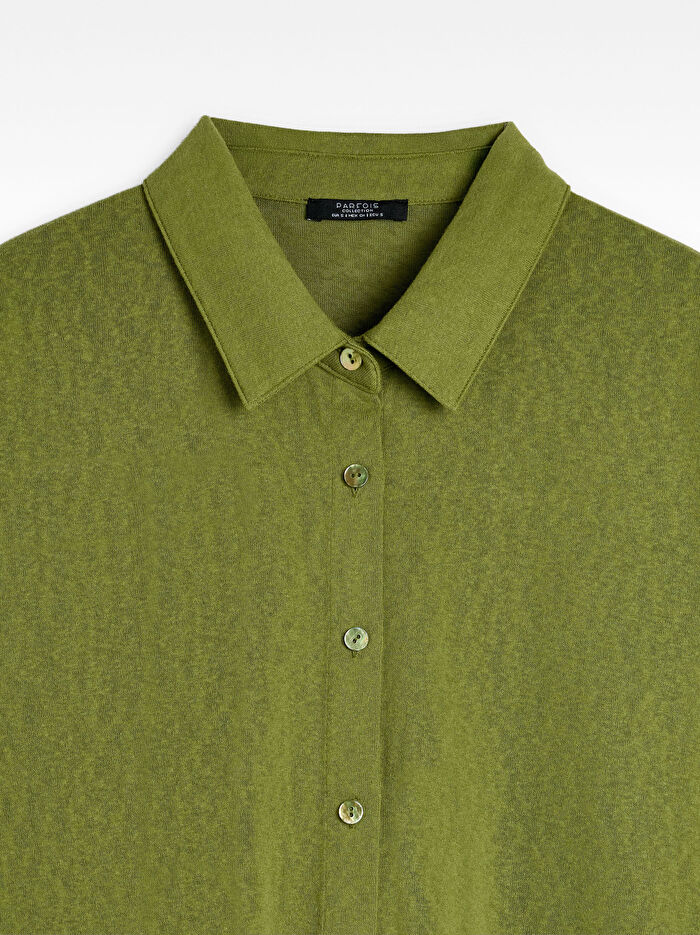 Kısa Kollu Pamuk Gömlek