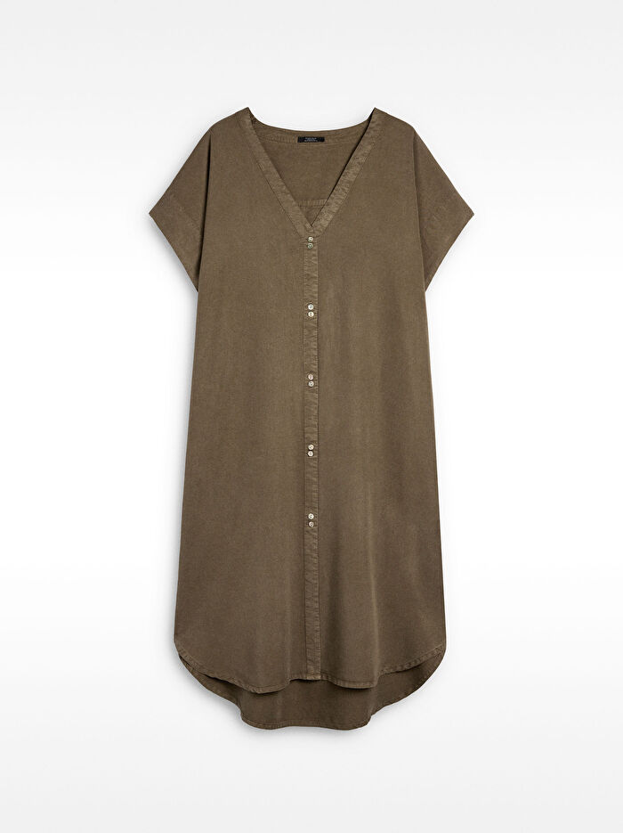 %100 Liyosel Kısa Elbise