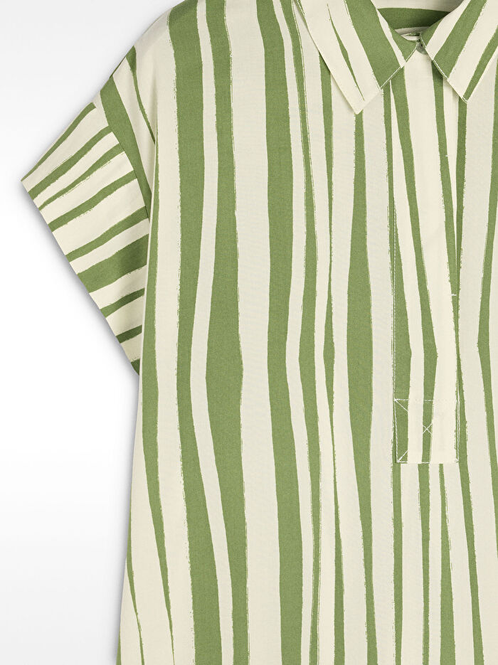 Çizgili Gömlek Elbise