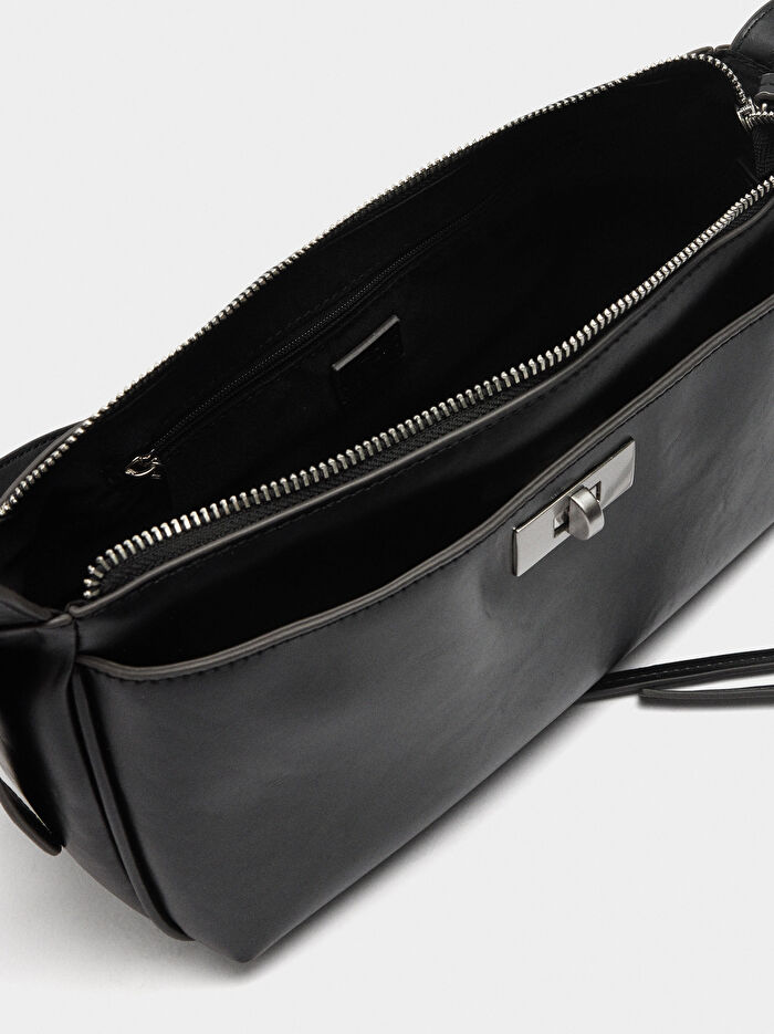 Zımba Detaylı Askılı Omuz Çantası M