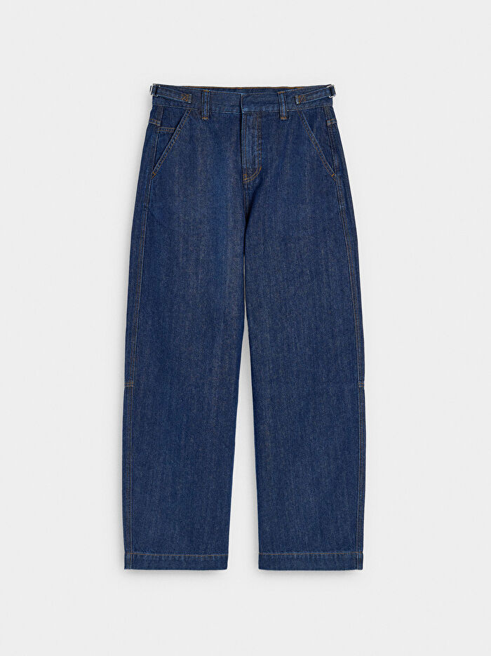 Düz Denim Pantolon