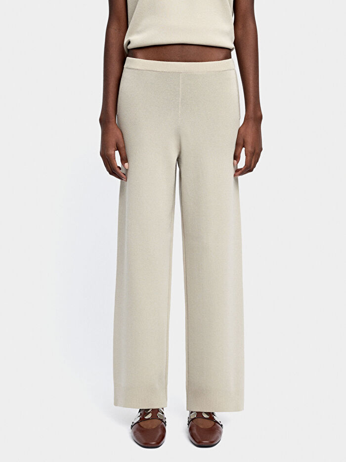 Beli Lastikli Örme Pantolon