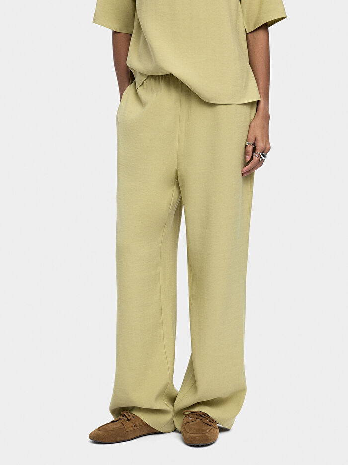 Elastik Belli Bol Kesim Pantolon