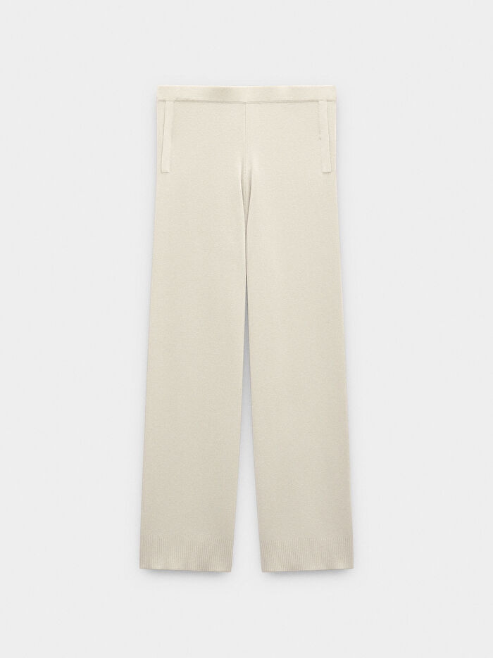 Beli Lastikli Örme Pantolon
