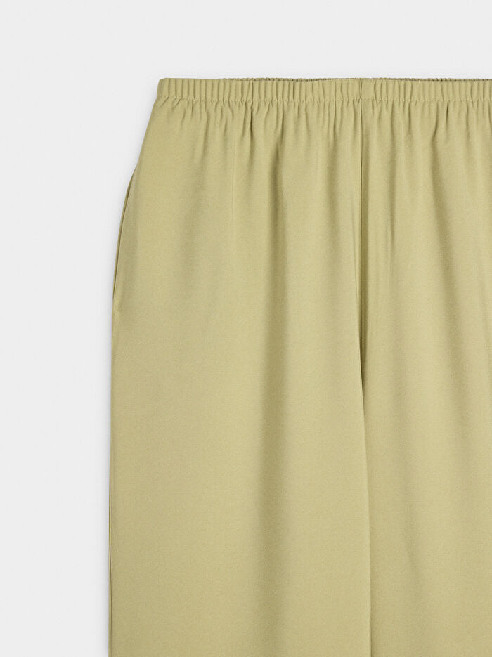 Elastik Belli Bol Kesim Pantolon