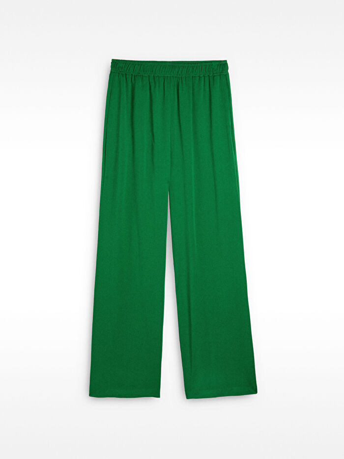 Elastik Bel Bantlı Bol Kesim Pantolon