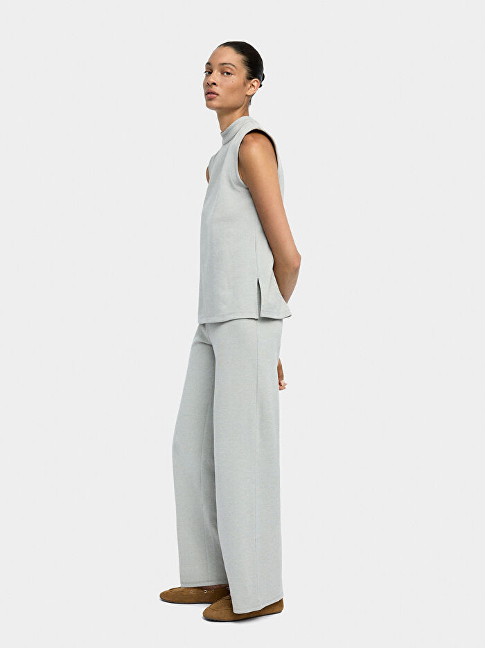 Beli Lastikli Dokulu Pantolon