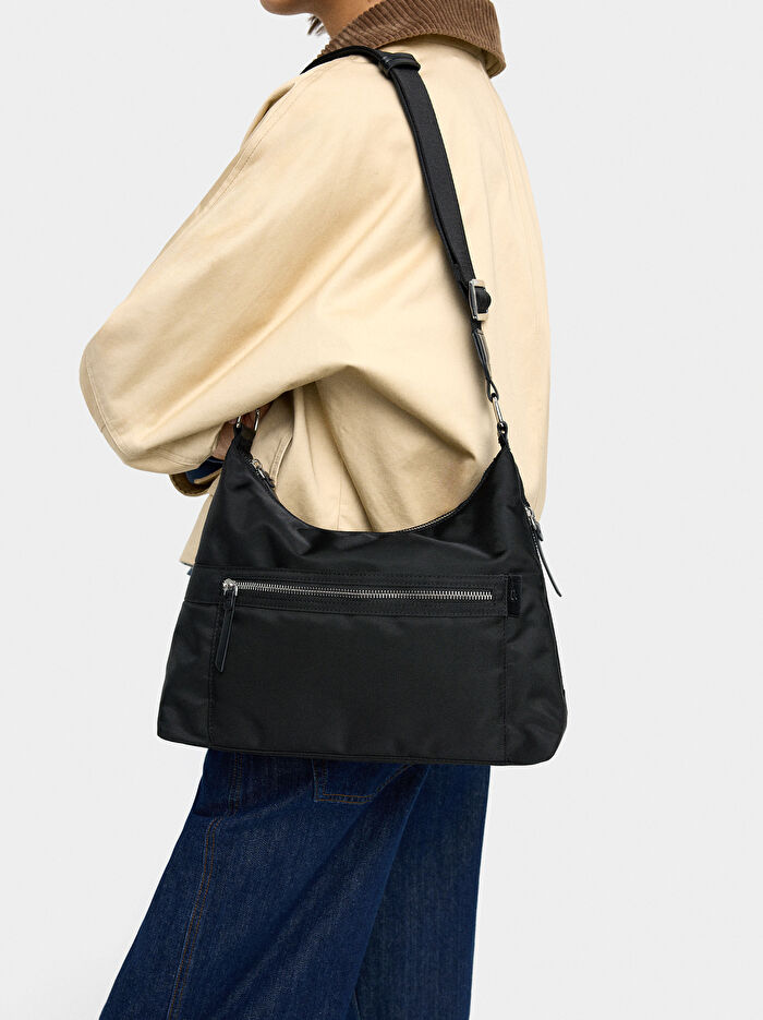 Teknik Kumaş Çapraz Askılı Çanta