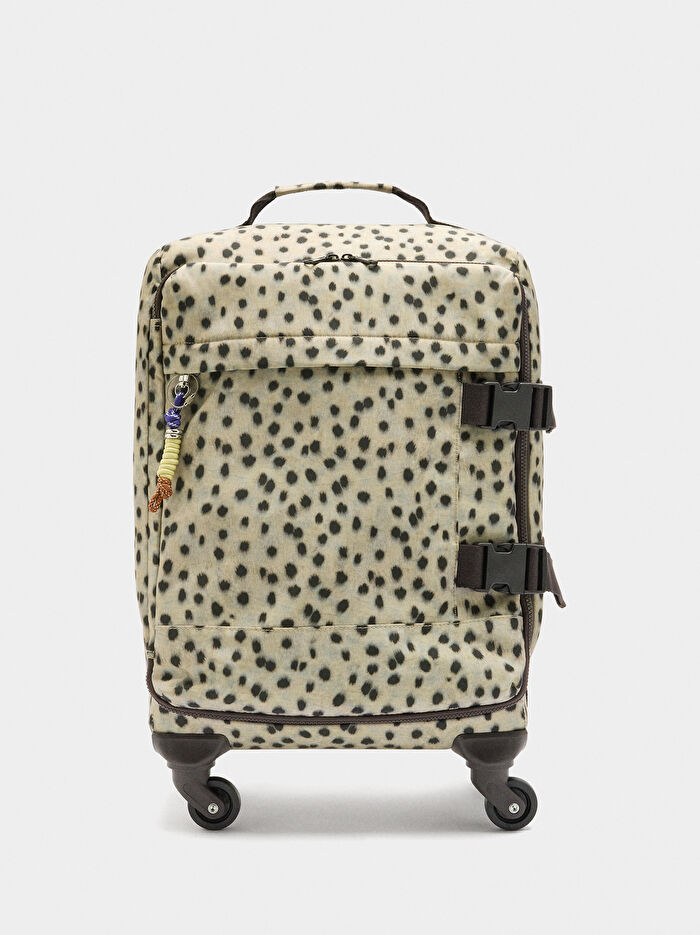 Desenli Teknik Kumaş Seyahat Valizi