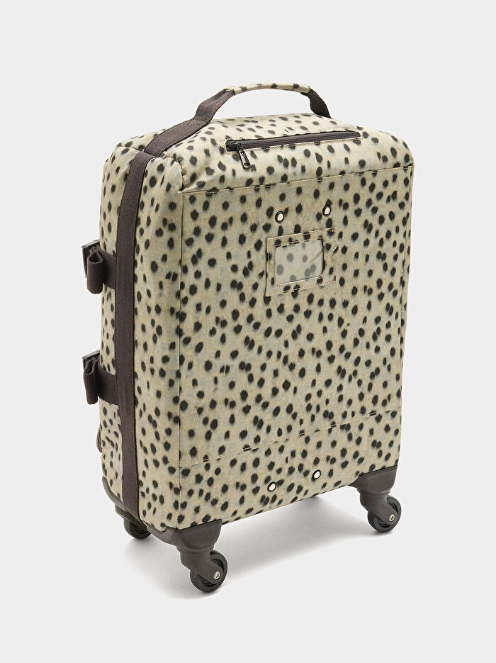 Desenli Teknik Kumaş Seyahat Valizi