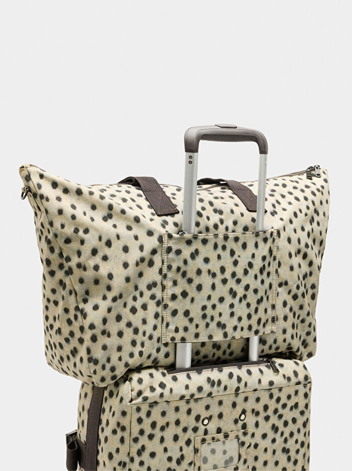 Desenli Teknik Kumaş Seyahat Valizi