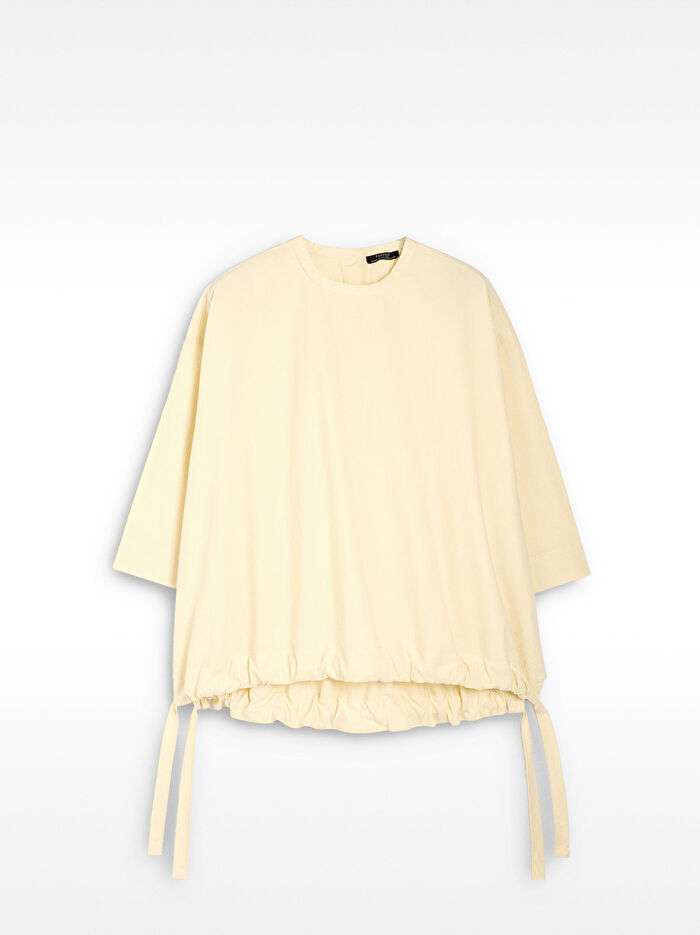 %100 Pamuk Büzgülü Bluz