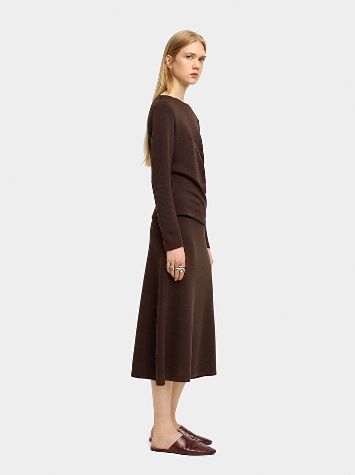 Drape Detaylı T-Shirt