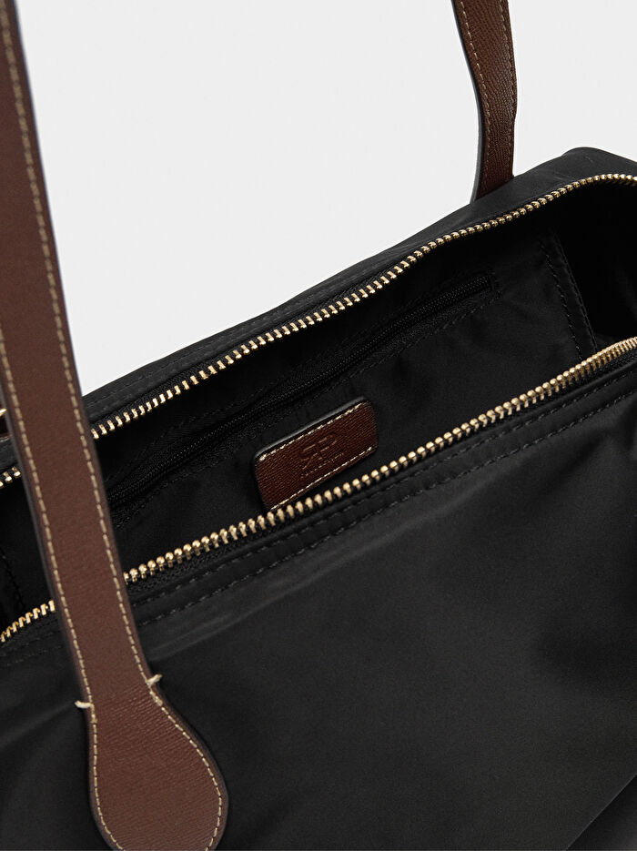 Teknik Kumaş Shopper Çanta L