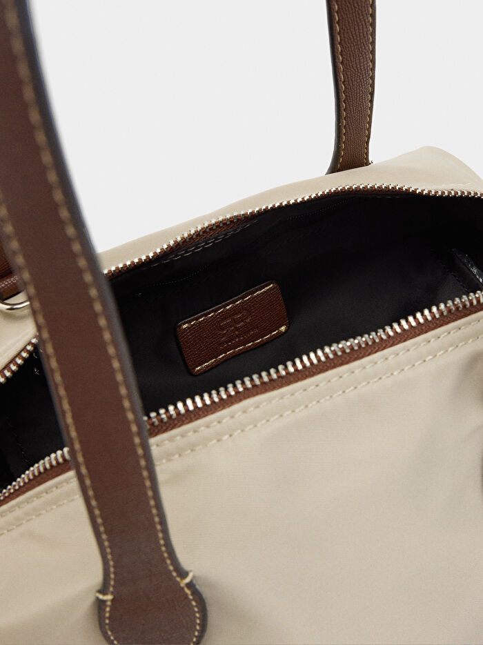 Teknik Kumaş Shopper Çanta S