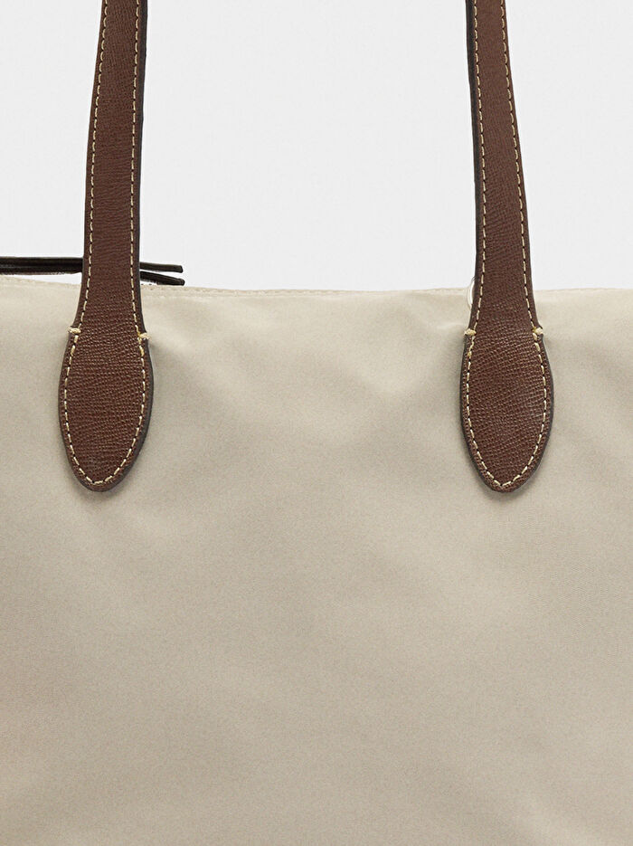 Teknik Kumaş Shopper Çanta S