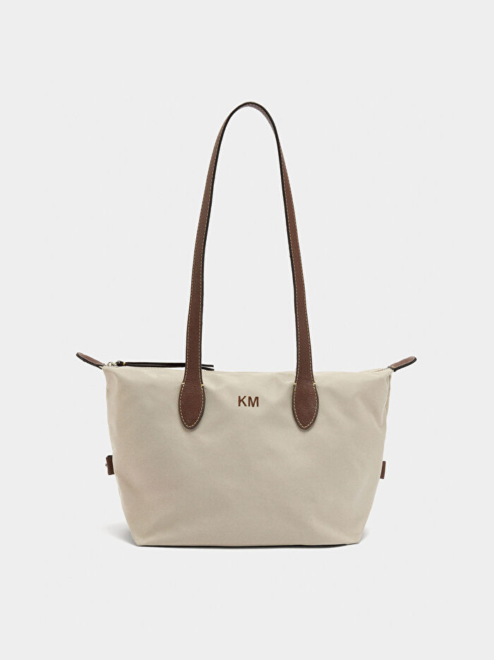 Teknik Kumaş Shopper Çanta S