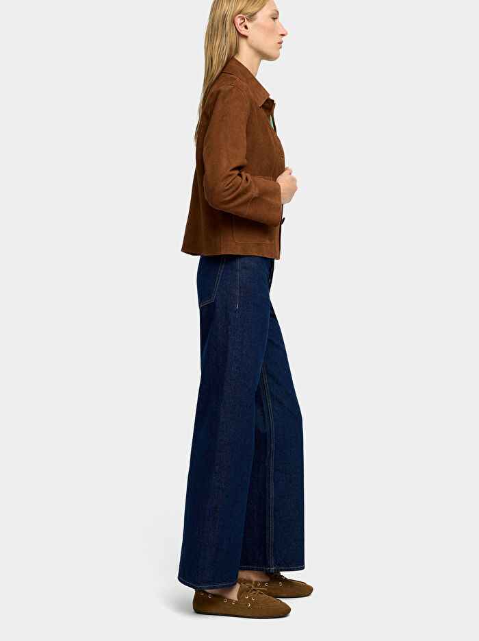 %100 Pamuklu Düz Denim Pantolon