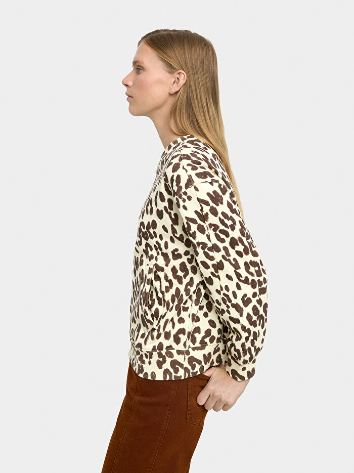 Hayvan Desenli Sweatshirt