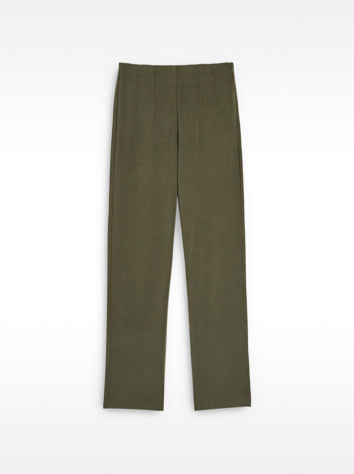 Elastik Bel Plise Pantolon