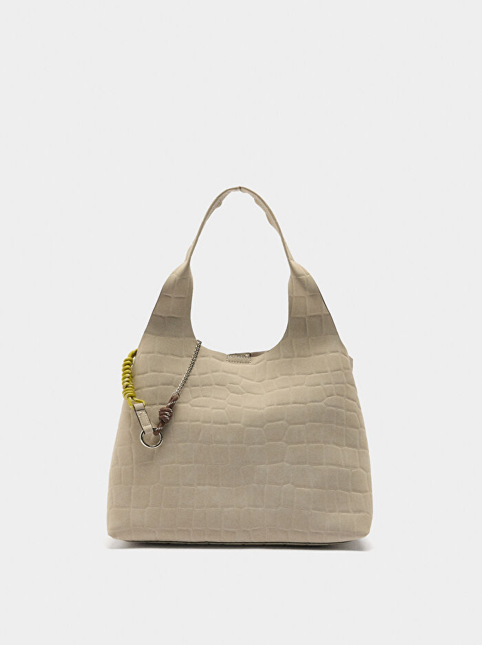 Desenli Shopper Çanta