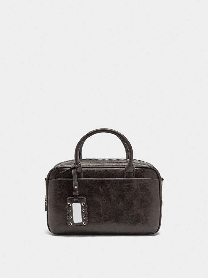 Eskitme Efektli Bowling Çanta