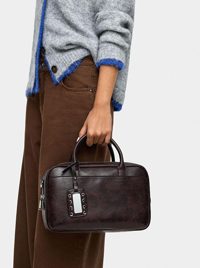 Eskitme Efektli Bowling Çanta