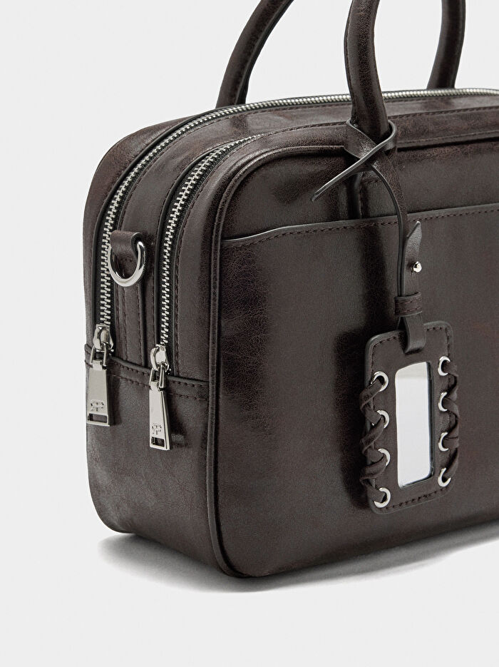 Eskitme Efektli Bowling Çanta