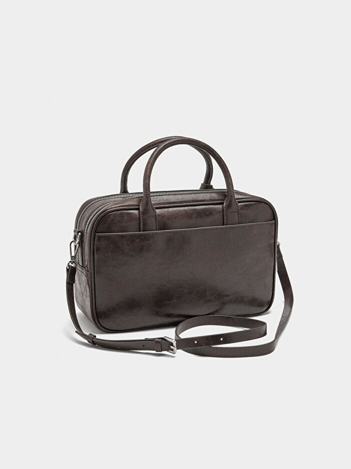 Eskitme Efektli Bowling Çanta