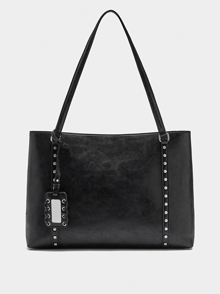 Zımba Detaylı 13 İnç Laptop Çantası