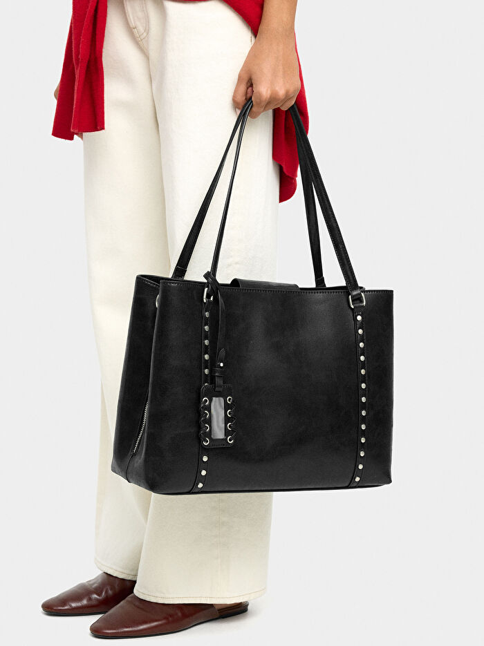 Zımba Detaylı 13 İnç Laptop Çantası