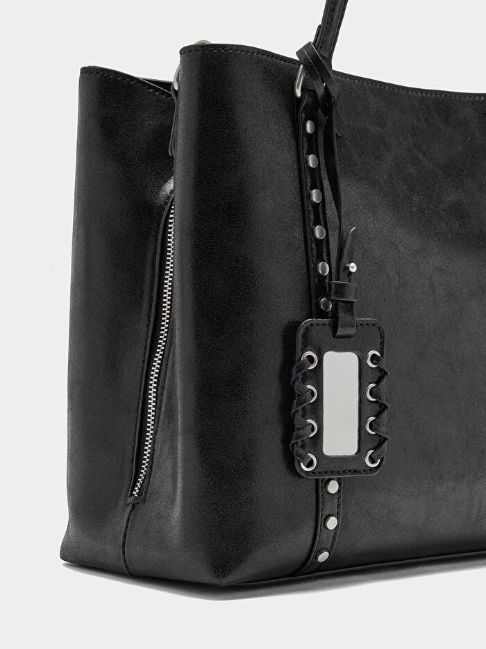 Zımba Detaylı 13 İnç Laptop Çantası