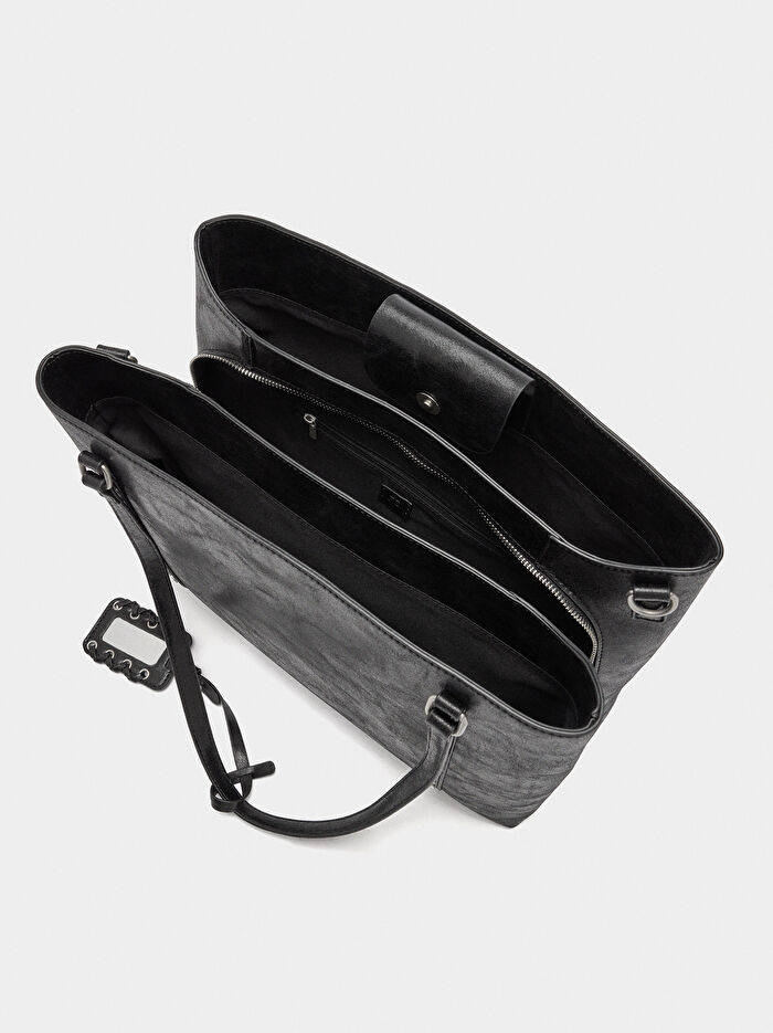 Zımba Detaylı 13 İnç Laptop Çantası