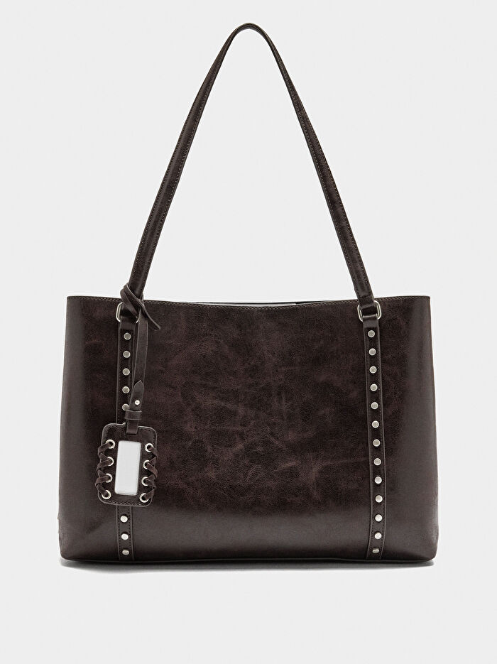 Zımba Detaylı 13 İnç Laptop Çantası