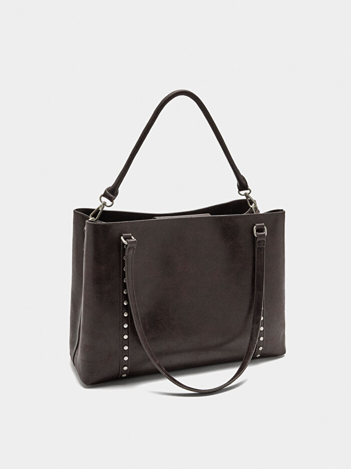 Zımba Detaylı 13 İnç Laptop Çantası