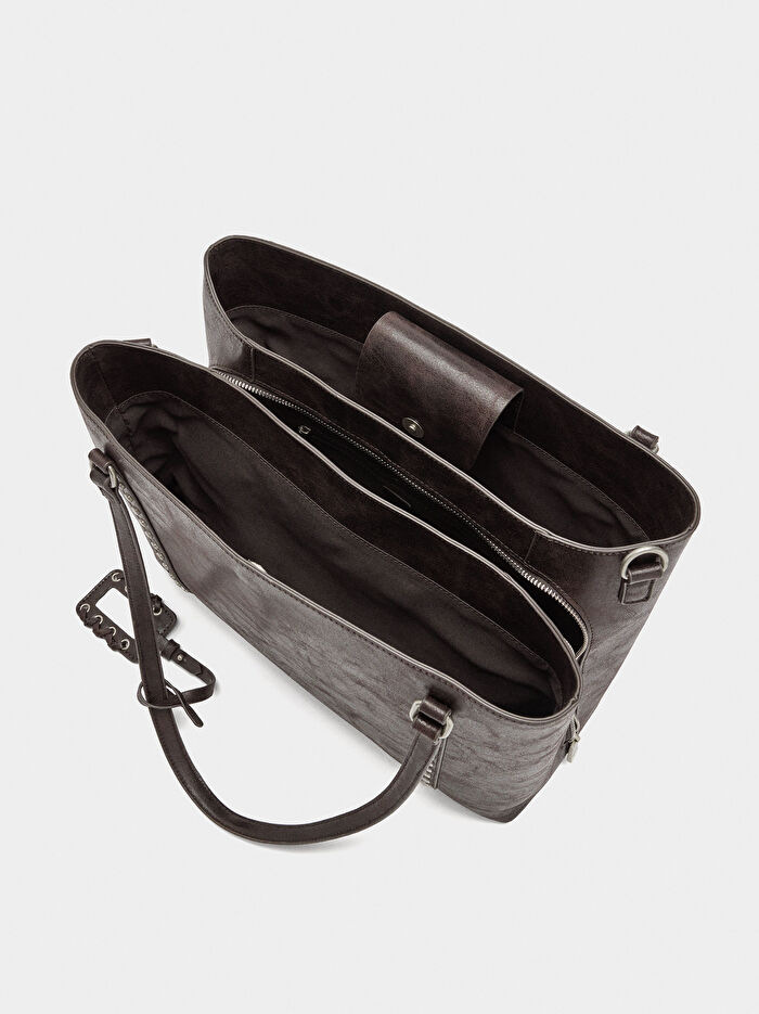 Zımba Detaylı 13 İnç Laptop Çantası