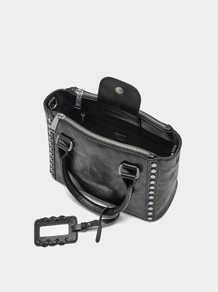 Zımba Detaylı Tote Çanta