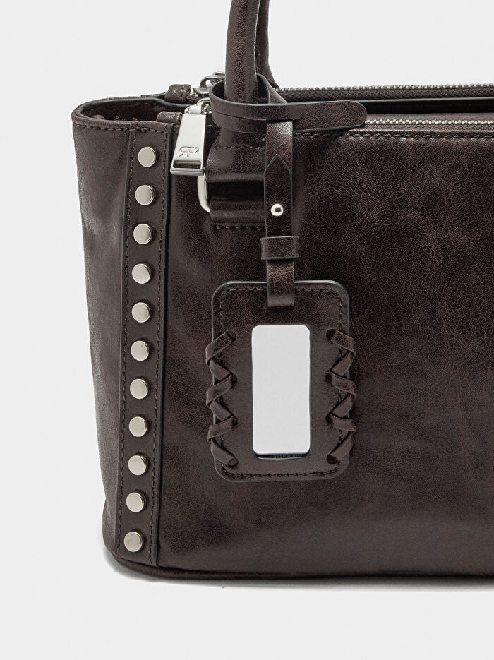 Zımba Detaylı Tote Çanta