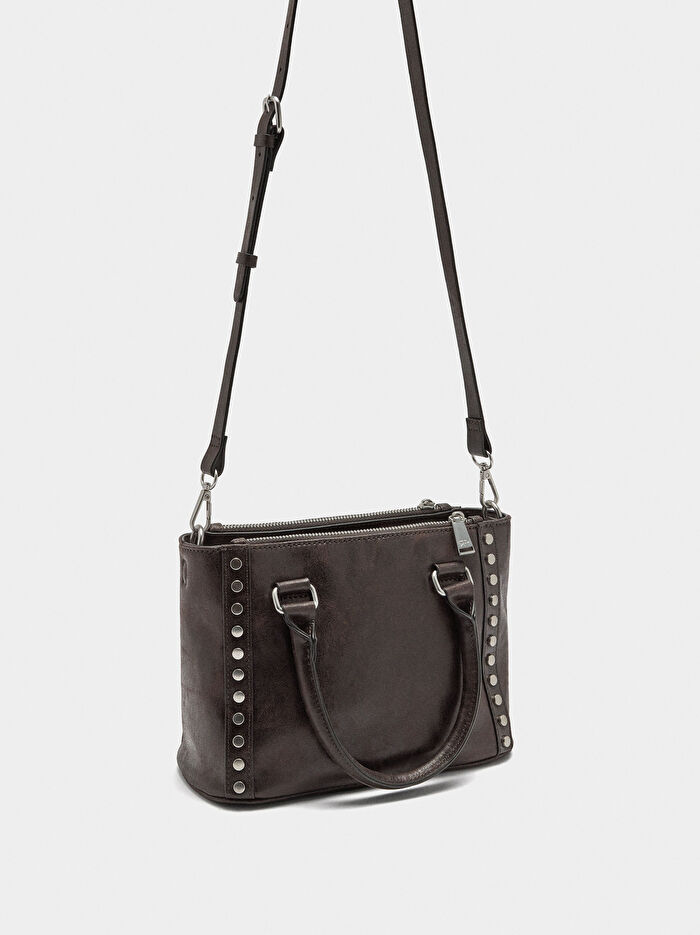 Zımba Detaylı Tote Çanta