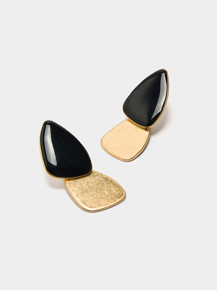 Mineli Oval Küpe