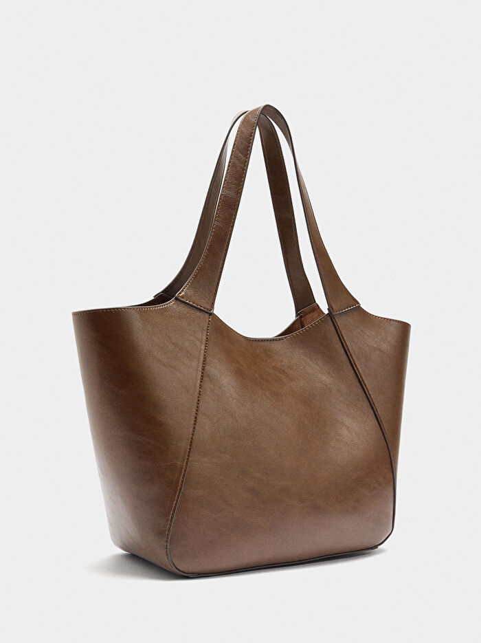 İçi Çıkarılabilir Shopper Çanta