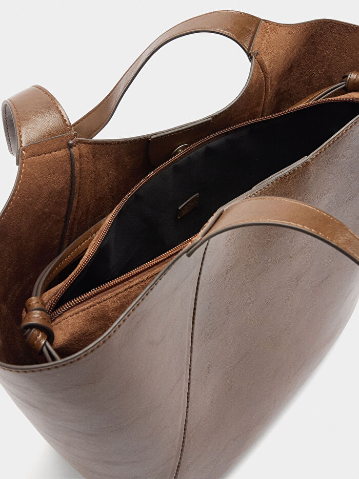 İçi Çıkarılabilir Shopper Çanta