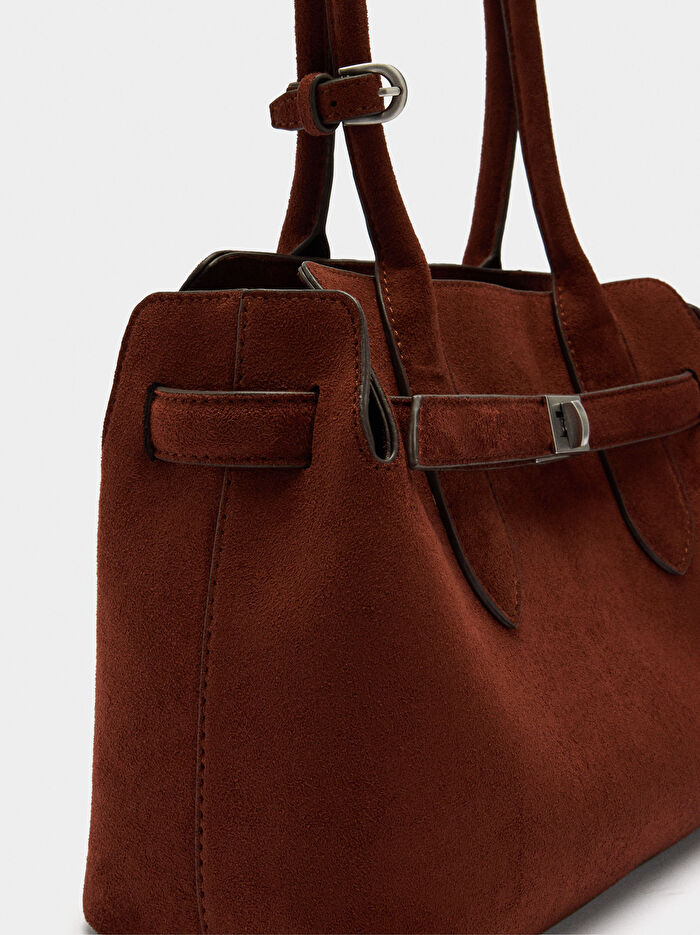 Kemerli Tote Çanta