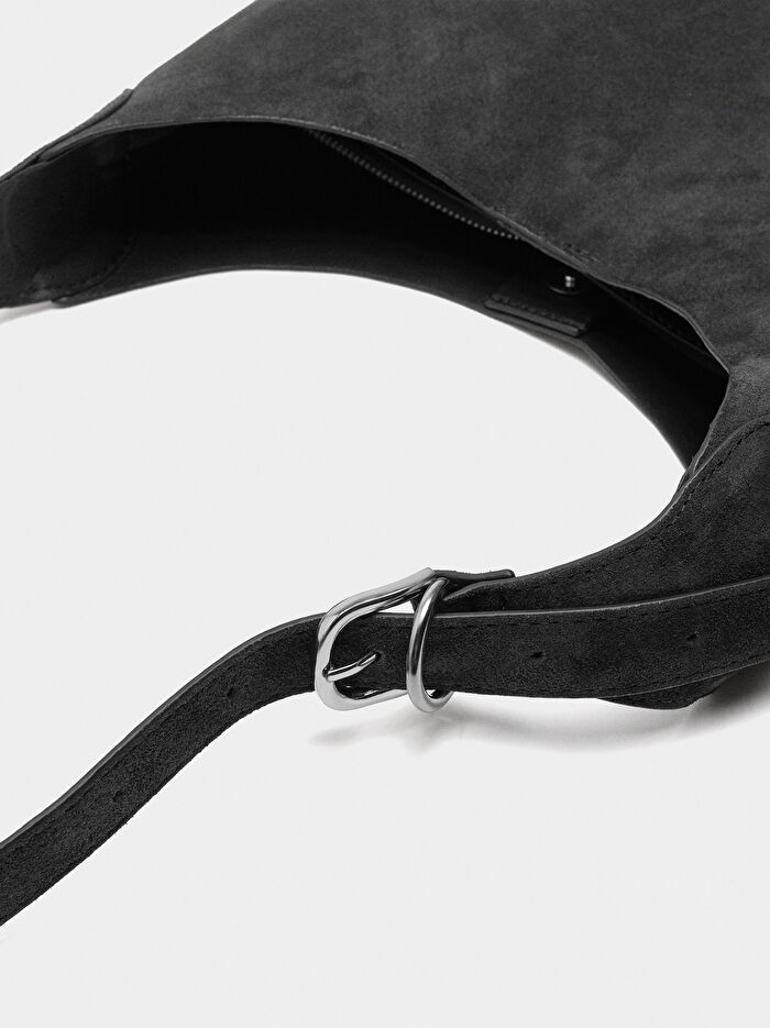 Süet Deri Omuz Çantası