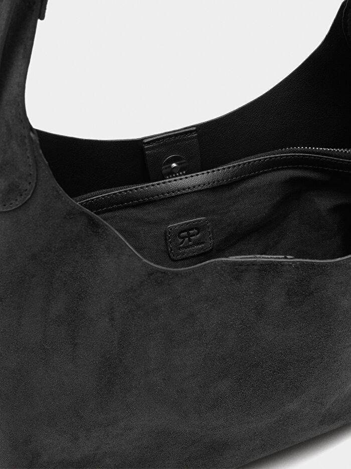 Süet Deri Omuz Çantası