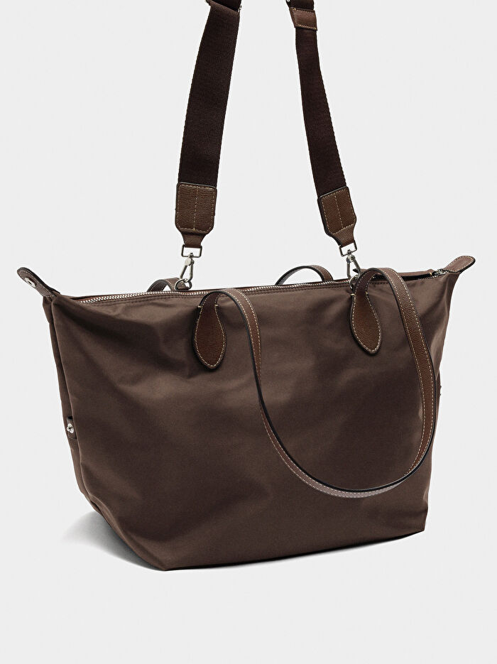 Teknik Kumaş Shopper Çanta L